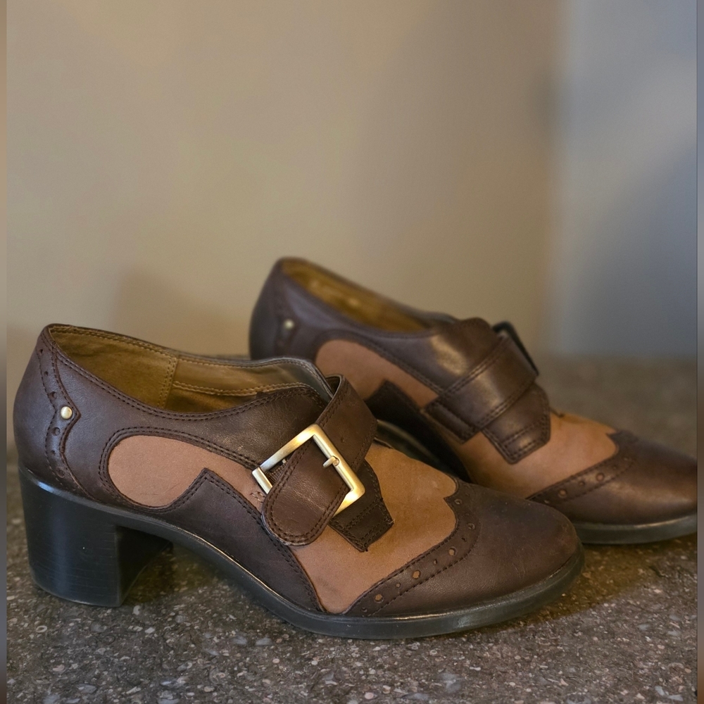 AEROSOLES Brown and Tan Heeled Shoes